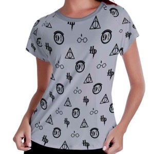 Camiseta Feminina - Raglan - Harry Potter - Mod.06